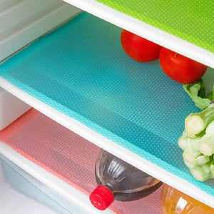 Pruchef - 6PCS EVA Washable Refrigerator Mats for Refrigerator Shelves Drawer- Multi-colour