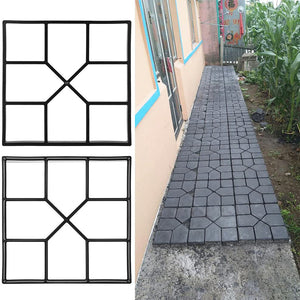 Herqona - DIY Garden Paving Mold, Square Paving Mould 40cm - Black