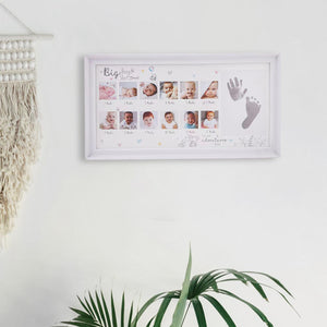 Toto Bubs - Baby Monthly Milestone 13 Picture Frame, Hand and Footprint Kit