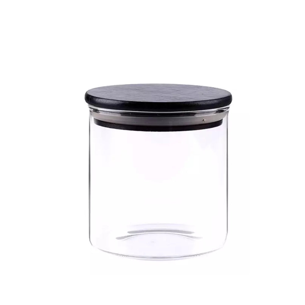 Pruchef 10pcs Glass Spice Jars With Black Lids 150ml