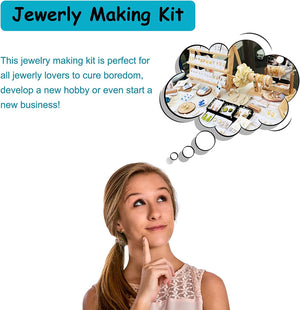 Volamor - Jewellery Making Kit for Adults with Jewellery Tools - Black