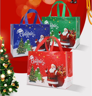 Nerdy Admin- 15 Pack Large Christmas Gift Bags Non-Woven Reusable - Multi colour