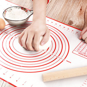 Pruchef- Silicone Baking Non Slip Dough Rolling Mat with Measurement- 60x40cm