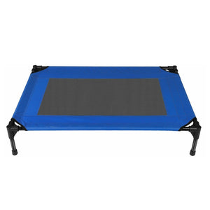 WigWagga - Blue and Black Raised Elevated Pet Dog Bed
