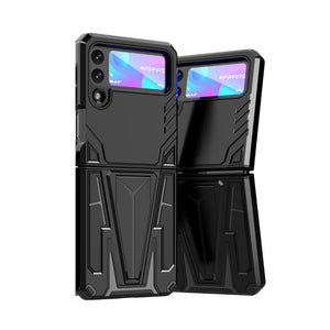 GajToys - Samsung Z Fold 3  Dual Layer Protective Phone Cover - Black