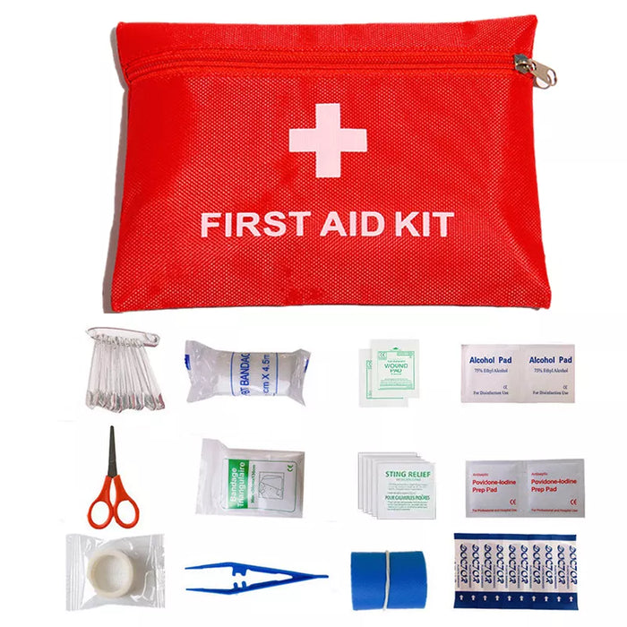 Herqona- Emergency First Aid Kit Pouch Outdoor Survival Kit- 53PCS