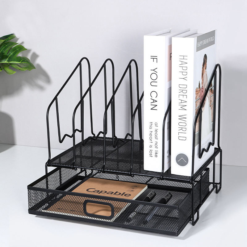 Nerdy Admin - Desk Organizers, Desktop Wire 5 Slots Document Holder -B ...