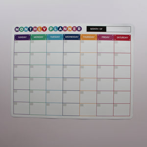 Nerdy Admin - Magnetic Dry Erase Calendar and Weekly and Daily Planner Set