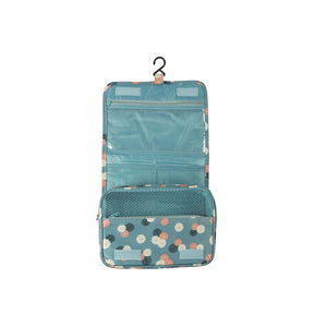 Pract Pack - Floral Portable Waterproof Travel Cosmetic Bag - Grey