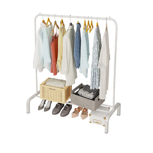 Pract Pack - Single Rail Free Standing Dry Clothes Rack for Hanging Clothes