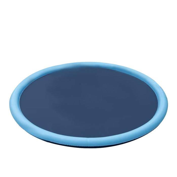 WigWagga - PVC Pet Swimming Pool, Children Splash Water Pad 170cm - Blue